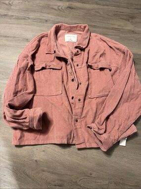 Celebrity Pink Dusty Rose Corduroy Shacket